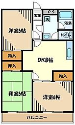 メゾンニュータウン嶋田 3DKの間取図画像