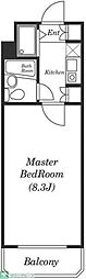 クリオ福生ファースト 1Kの間取図画像