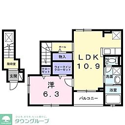 ソルジェンテ 1LDKの間取図画像
