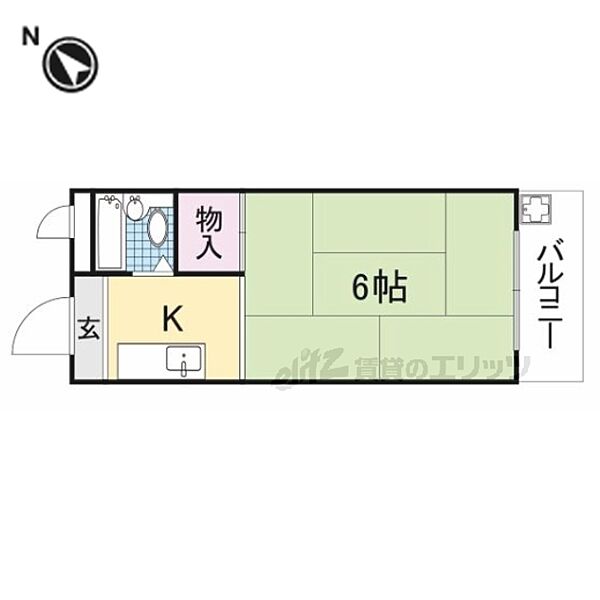 大阪府寝屋川市点野1丁目(賃貸アパート1K・3階・18.00㎡)の写真 その2