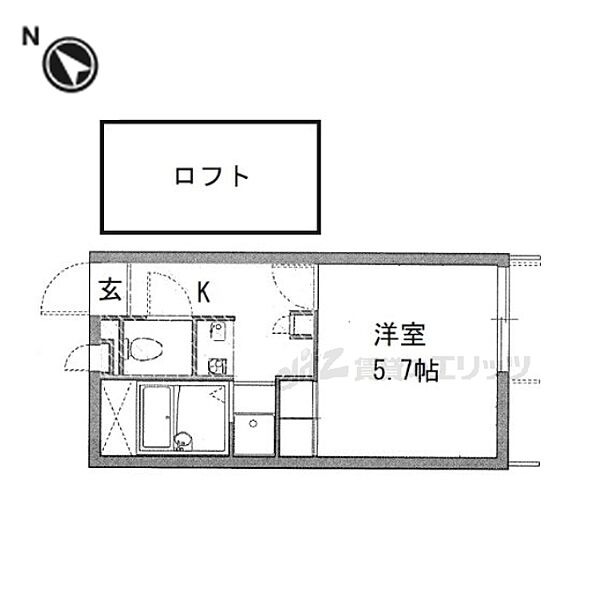 奈良県奈良市中町(賃貸アパート1K・1階・20.28㎡)の写真 その2