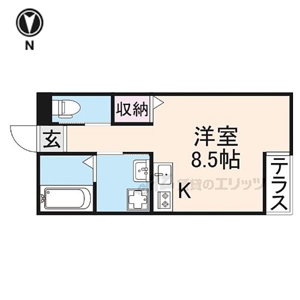 グラディート富雄駅前 102｜奈良県奈良市富雄北1丁目(賃貸アパート1R・1階・24.00㎡)の写真 その2