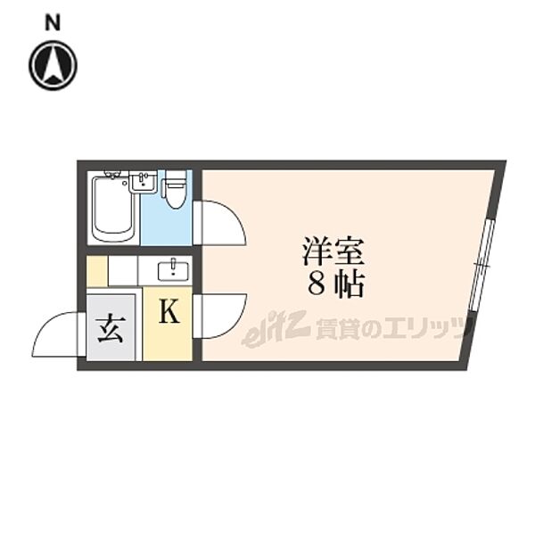 奈良県生駒市辻町(賃貸マンション1K・3階・17.37㎡)の写真 その2