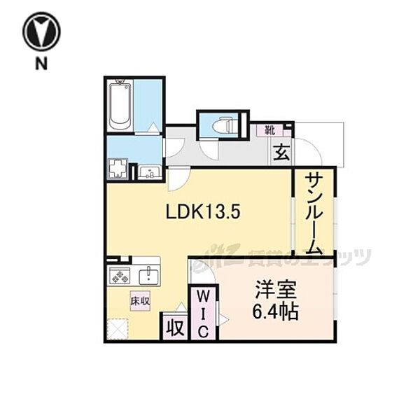 カーサ匠 101｜奈良県天理市田部町(賃貸アパート1LDK・1階・50.87㎡)の写真 その2