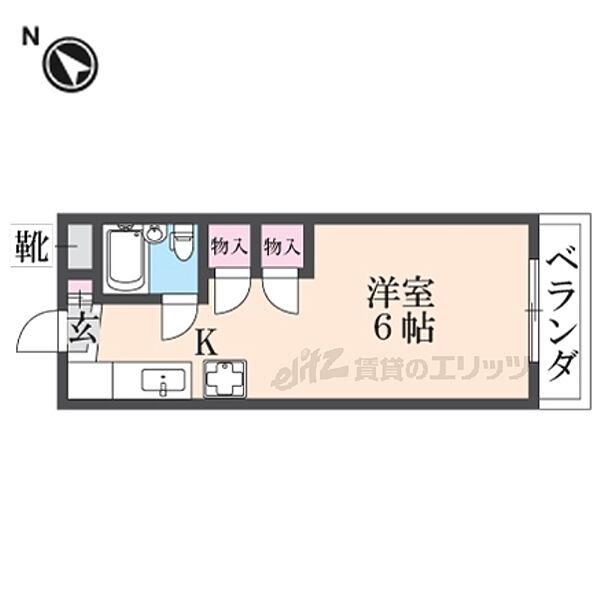 ハイツ内田 111｜奈良県生駒市中菜畑2丁目(賃貸マンション1R・1階・17.48㎡)の写真 その2