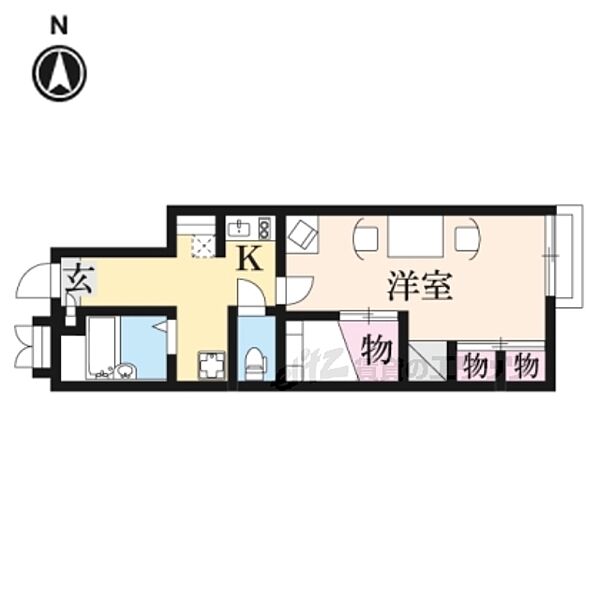レオパレスクリオネ 103｜奈良県香芝市別所(賃貸アパート1K・1階・23.71㎡)の写真 その2
