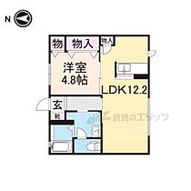 プレールII 101 ｜ 奈良県橿原市土橋町（賃貸アパート1LDK・1階・42.42㎡） その2