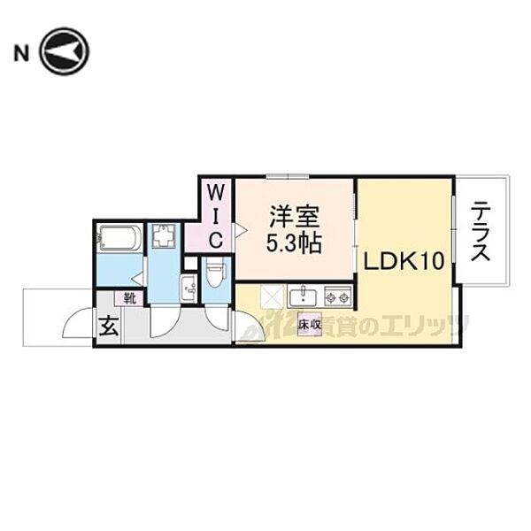 奈良県奈良市南京終町4丁目(賃貸アパート1LDK・1階・37.97㎡)の写真 その2