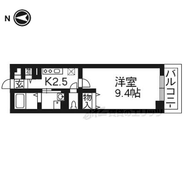 大阪府枚方市堂山1丁目(賃貸アパート1K・2階・30.46㎡)の写真 その2