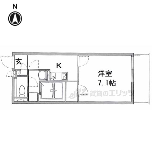 クレイノＴｏｗａ 203｜大阪府寝屋川市音羽町(賃貸アパート1K・2階・25.28㎡)の写真 その2