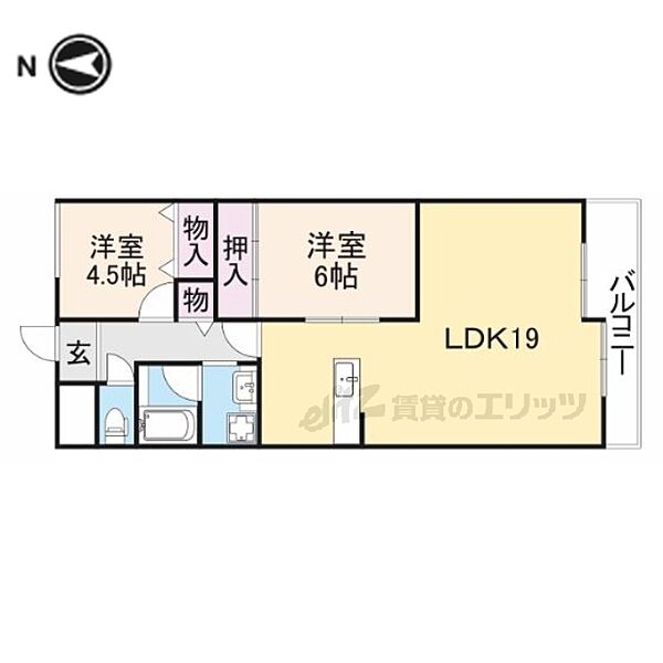 奈良県奈良市大宮町4丁目(賃貸マンション2LDK・6階・63.77㎡)の写真 その2