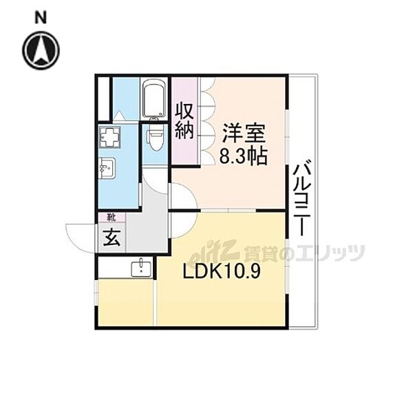 グランドソレーユ 103｜奈良県葛城市長尾(賃貸アパート1LDK・1階・45.36㎡)の写真 その2