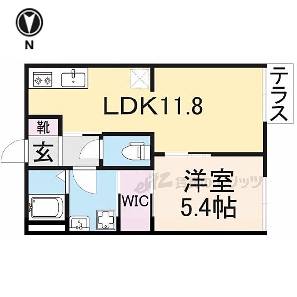 タウニィ箕山 A101｜奈良県大和郡山市箕山町(賃貸アパート1LDK・1階・35.00㎡)の写真 その2