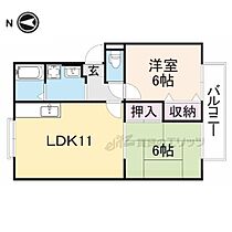 ウインドタニグチ 207 ｜ 奈良県奈良市東九条町（賃貸アパート2LDK・2階・51.03㎡） その2