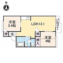 奈良県桜井市粟殿（賃貸アパート2LDK・2階・48.00㎡） その2