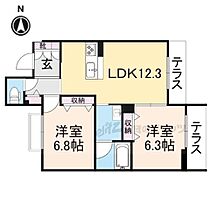 シャーメゾンレジデンス明日香 105 ｜ 奈良県橿原市内膳町3丁目（賃貸マンション2LDK・1階・57.84㎡） その2