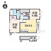 エンジェルハートB棟 201 ｜ 奈良県大和郡山市小林町西２丁目（賃貸アパート2LDK・2階・54.49㎡） その2