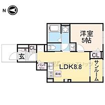 奈良県大和郡山市北郡山（賃貸アパート1LDK・1階・37.98㎡） その2