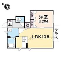 リーフコート高山台 103 ｜ 奈良県香芝市高山台1丁目（賃貸アパート1LDK・1階・46.71㎡） その2