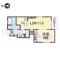 カーサコレクト 101 ｜ 奈良県生駒郡斑鳩町龍田西4丁目（賃貸アパート1LDK・1階・44.22㎡） その1