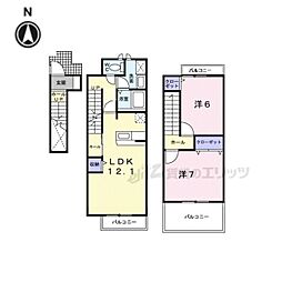 イーストアルカディア 2LDKの間取図画像