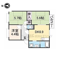 エピーメロンC棟 3DKの間取図画像