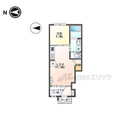 南紀寺町1丁目アパート新築工事 1LDKの間取図画像