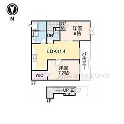 エテルノ 2LDKの間取図画像