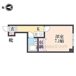 ビルまあぁろ～ 1Kの間取図画像