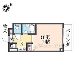 CARK 1Kの間取図画像