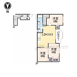 グラース 3LDKの間取図画像