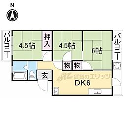飯田マンション 3DKの間取図画像