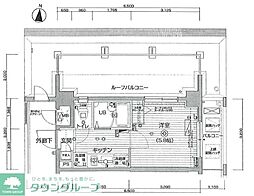 アプレシティ高円寺 1Kの間取図画像