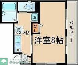 ハイツ大室 1Kの間取図画像