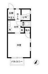 春日壱番館 1Kの間取図画像
