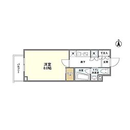 コンフォリア桜上水 1Kの間取図画像