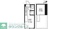 ハーモニーテラス西荻南 ワンルームの間取図画像