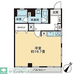 グリーンハイツ ワンルームの間取図画像