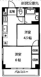 今泉マンション 2Kの間取図画像