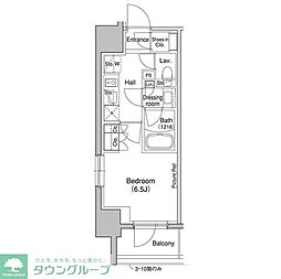 ブリリアンクラス高円寺 1Kの間取図画像
