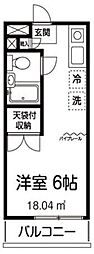 ヴェルデ和泉 ワンルームの間取図画像