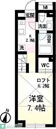 TRIA 1Kの間取図画像