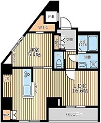 ARKMARK上北沢 1LDKの間取図画像
