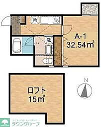 Munit ワンルームの間取図画像