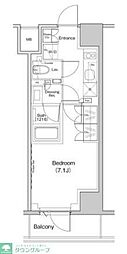 ザ・パークハビオ中野富士見町ガーデン 1Kの間取図画像