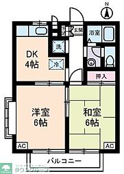 セレーナロカ 2DKの間取図画像