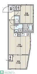 GRANPASEO中野III 2LDKの間取図画像