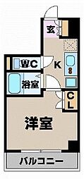 ヴァレッシア荻窪シティ 4階1Kの間取り