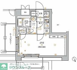 アルテシモフェリオ 7階1Kの間取り