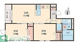 ＳＯＰＨＩＡ方南 1階2LDKの間取り